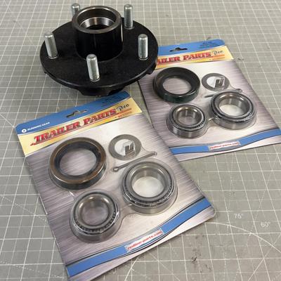 Trailer Hub and 2 Bearing Kits 