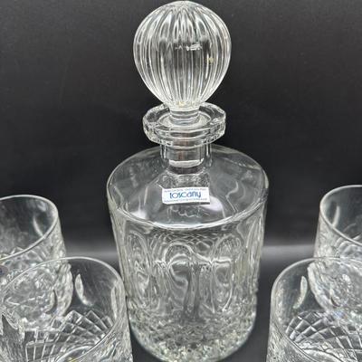 Tuscany Collection “Yale” Decanter & Glass Set with Box