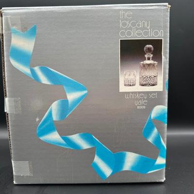 Tuscany Collection “Yale” Decanter & Glass Set with Box
