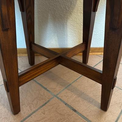 Round Wooden Side Table
