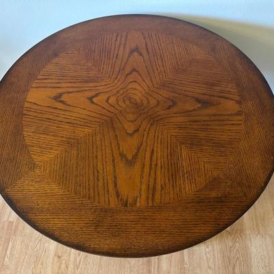 Round Wooden Side Table