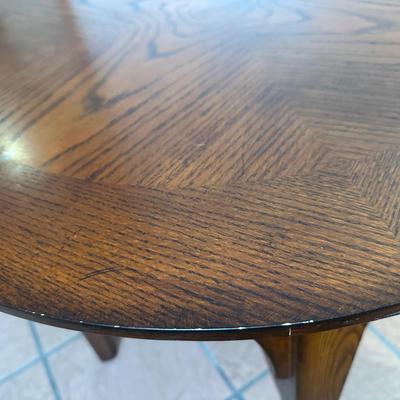 Round Wooden Side Table