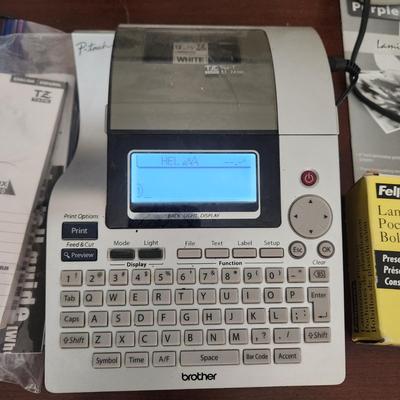 Brothers P-Touch Labeling System , Purple Cow 3015c Laminator w Pouches
