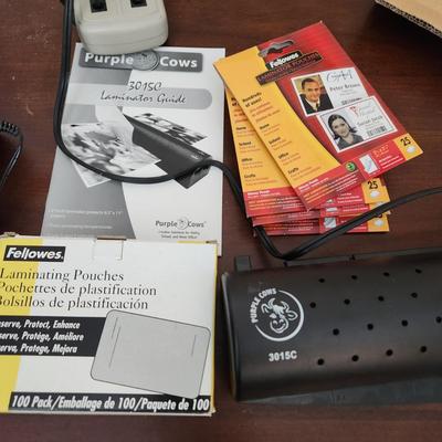 Brothers P-Touch Labeling System , Purple Cow 3015c Laminator w Pouches