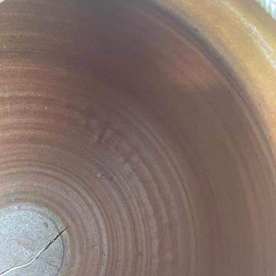 Rock Hard Stoneware Salt Glaze Horses Floor Vase