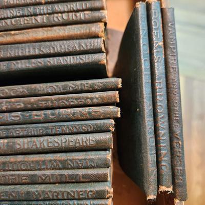 Lot of 32 Little Leather Library Books