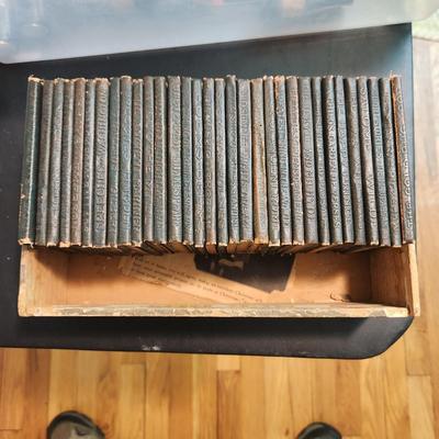 Lot of 32 Little Leather Library Books