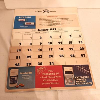 Lot #48 K&B 1979 Jackpot Calendar - Sweepstakes Prizes