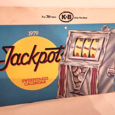 Lot #48 K&B 1979 Jackpot Calendar - Sweepstakes Prizes