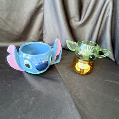 Sale Photo Thumbnail #245: Yoda is glass!  Stitch is a great mug, candy dish.