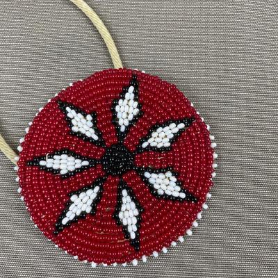Handcrafted Navajo Hand Beaded Hair Tie