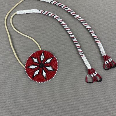 Handcrafted Navajo Hand Beaded Hair Tie