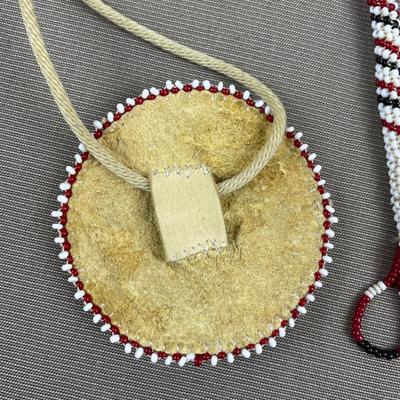 Handcrafted Navajo Hand Beaded Hair Tie