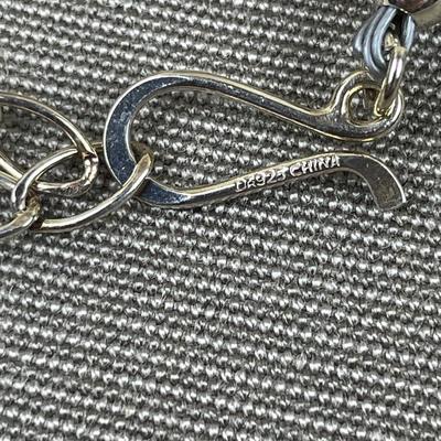 Jay King DTR Sterling Silver Amber and Turquoise Neckklace