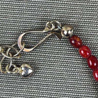 Jay King DTR Sterling Silver Coral Necklace
