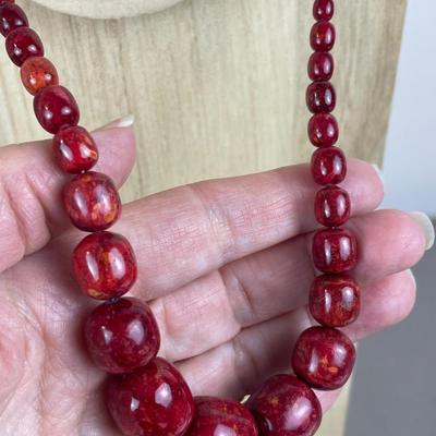 Jay King DTR Sterling Silver Coral Necklace
