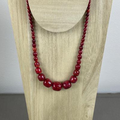 Jay King DTR Sterling Silver Coral Necklace