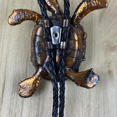 Abalone Turtle Bolo Tie