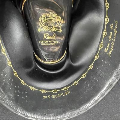 Custom made Black Cowboy Hat