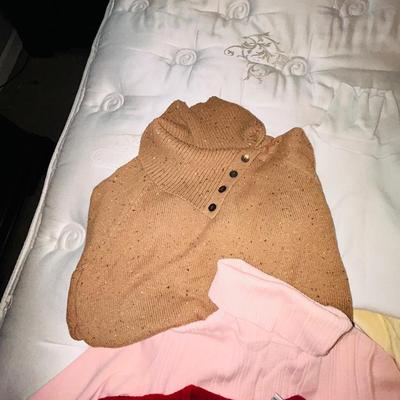 LADIES SMALL TURTLE NECKS AND SWEATERS