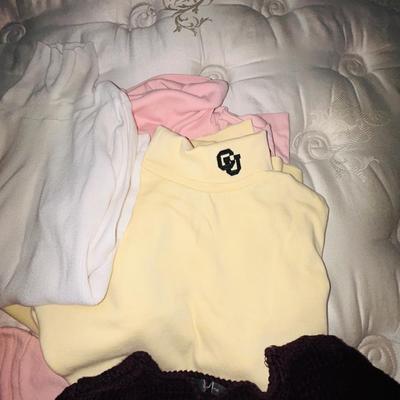 LADIES SMALL TURTLE NECKS AND SWEATERS