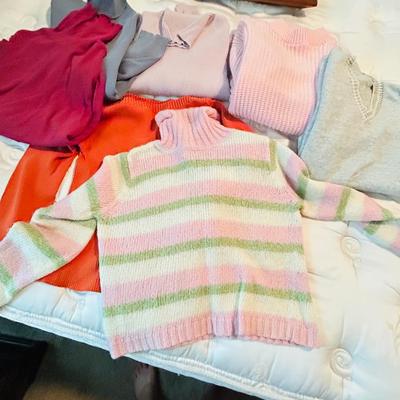 LADIES SMALL & MED TURTLE NECKS AND SWEATERS