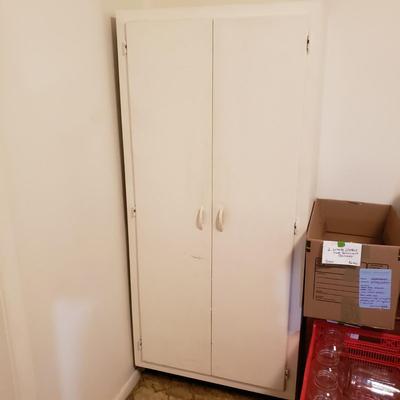 Wooden Four Shelf Cupboard (B2-KD)
