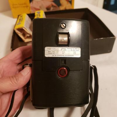 Three Vintage Cameras-Kodak Brownie, Falcon & Ansco (B2-KD)