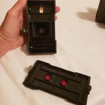 Three Vintage Cameras-Kodak Brownie, Falcon & Ansco (B2-KD)