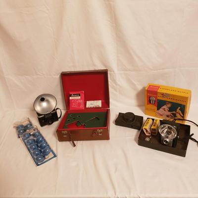 Three Vintage Cameras-Kodak Brownie, Falcon & Ansco (B2-KD)