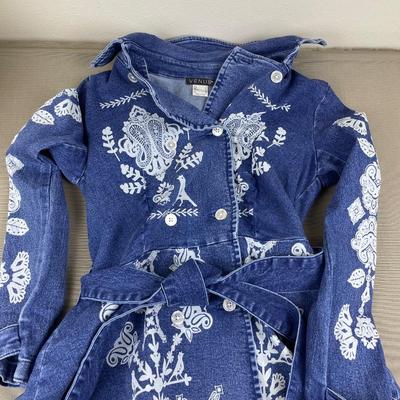 Denim Peplum Jacket
