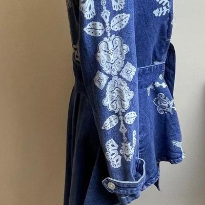 Denim Peplum Jacket