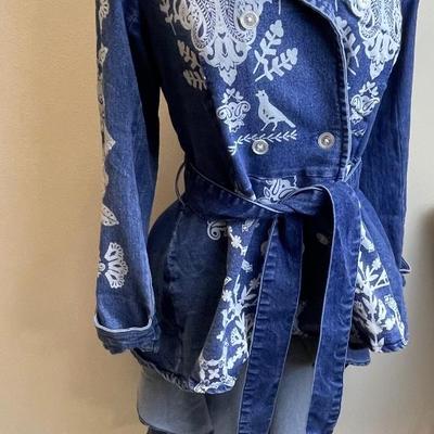 Denim Peplum Jacket