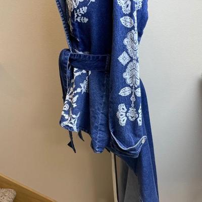 Denim Peplum Jacket