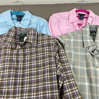 Lot of 4 Shirts Ralph Lauren & Jones NY