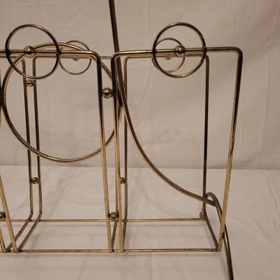 Pair of Wooden Ashtray Stands and Magazine Rack (B1-EL)