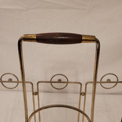 Pair of Wooden Ashtray Stands and Magazine Rack (B1-EL)