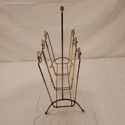 Pair of Wooden Ashtray Stands and Magazine Rack (B1-EL)