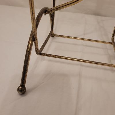 Pair of Wooden Ashtray Stands and Magazine Rack (B1-EL)