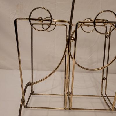Pair of Wooden Ashtray Stands and Magazine Rack (B1-EL)