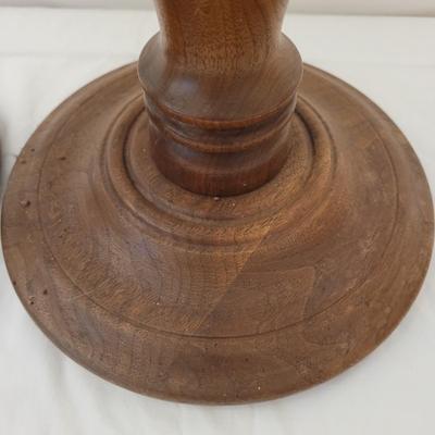 Pair of Wooden Ashtray Stands and Magazine Rack (B1-EL)
