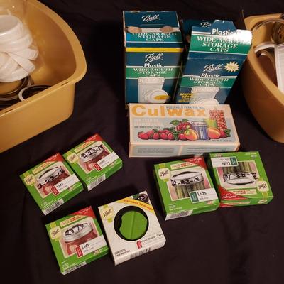 Large Collection of Ball Mason Jar and Canning Supplies (B2-KD)