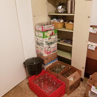 Large Collection of Ball Mason Jar and Canning Supplies (B2-KD)