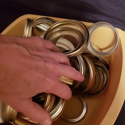 Large Collection of Ball Mason Jar and Canning Supplies (B2-KD)