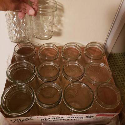 Large Collection of Ball Mason Jar and Canning Supplies (B2-KD)
