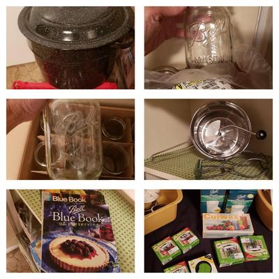 Large Collection of Ball Mason Jar and Canning Supplies (B2-KD)