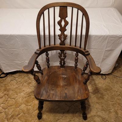 Pair of Solid Wood Armchairs (B1-EL)