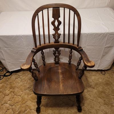Pair of Solid Wood Armchairs (B1-EL)