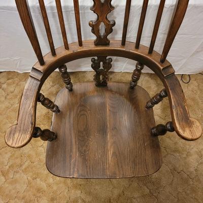 Pair of Solid Wood Armchairs (B1-EL)
