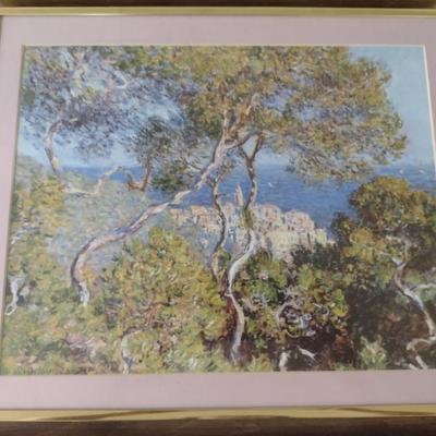 Collection of Framed Claude Monet Prints- Three Pieces- Approx 14 1/4" x 11 3/4"